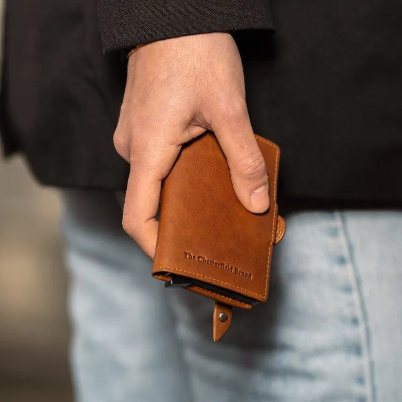 Lagos Full-Grain Leather Card Holder for Kvinner – alternate product view 2
