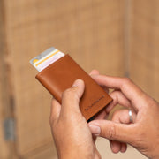 Lancaster Full-Grain Leather Card Holder for Kvinner – alternate product view 2