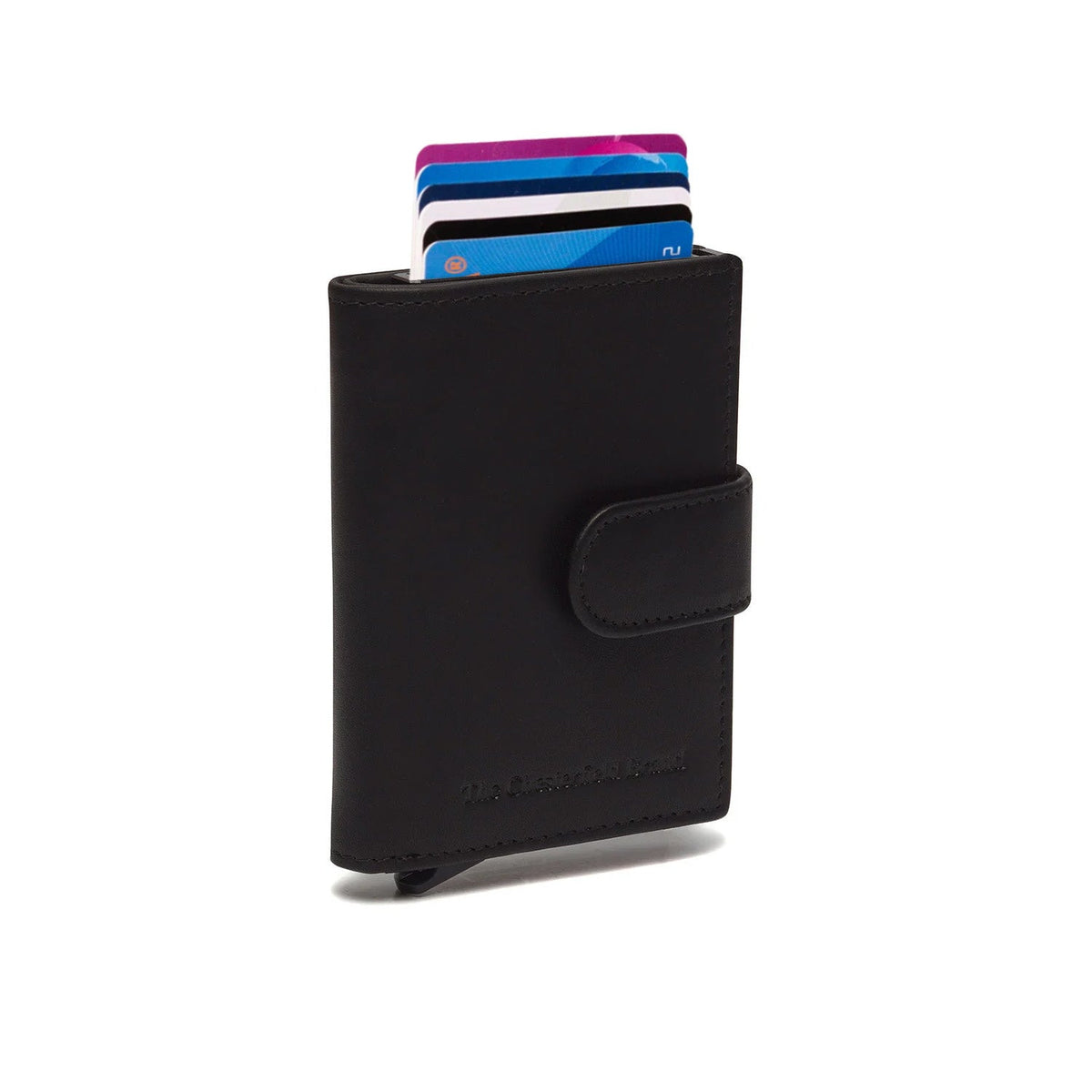 Leipzig Full-Grain Leather Card Holder for Kvinner in Classic 100% Full-Grain Leather - Full Exterior Front Profile View | Buy Online