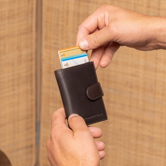 Leipzig Full-Grain Leather Card Holder for Kvinner – alternate product view 2