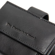 Solid Antique Brass Hardware &amp; Heavy-Duty Dual Zipper Detail on Lesina Full-Grain Leather Card Holder for Kvinner