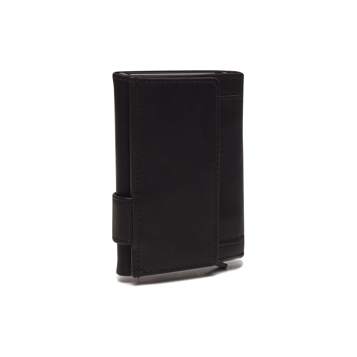 Solid Antique Brass Hardware &amp; Heavy-Duty Dual Zipper Detail on Mannheim Full-Grain Leather Card Holder for Kvinner