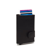 Mannheim Full-Grain Leather Card Holder for Kvinner in Classic 100% Full-Grain Leather - Full Exterior Front Profile View | Buy Online