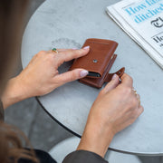 Mannheim Full-Grain Leather Card Holder for Kvinner – alternate product view 3