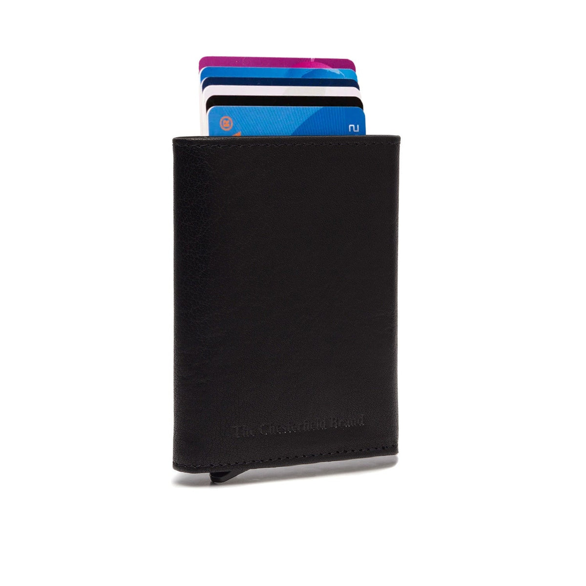 Paris Full-Grain Leather Card Holder for Kvinner in Classic 100% Full-Grain Leather - Full Exterior Front Profile View | Buy Online