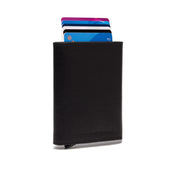 Paris Full-Grain Leather Card Holder for Kvinner in Classic 100% Full-Grain Leather - Full Exterior Front Profile View | Buy Online