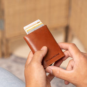Paris Full-Grain Leather Card Holder for Kvinner – alternate product view 2