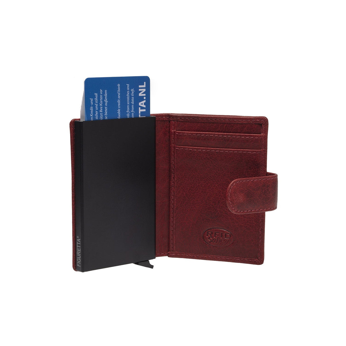 Prague Full-Grain Leather Card Holder for Kvinner – alternate product view 3