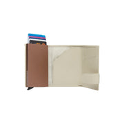 Sabana Full-Grain Leather Card Holder for Kvinner - Structured Side Profile Showing Gusset Depth &amp; Expansion Capacity