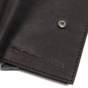 Solid Antique Brass Hardware &amp; Heavy-Duty Dual Zipper Detail on Torola Full-Grain Leather Card Holder for Kvinner
