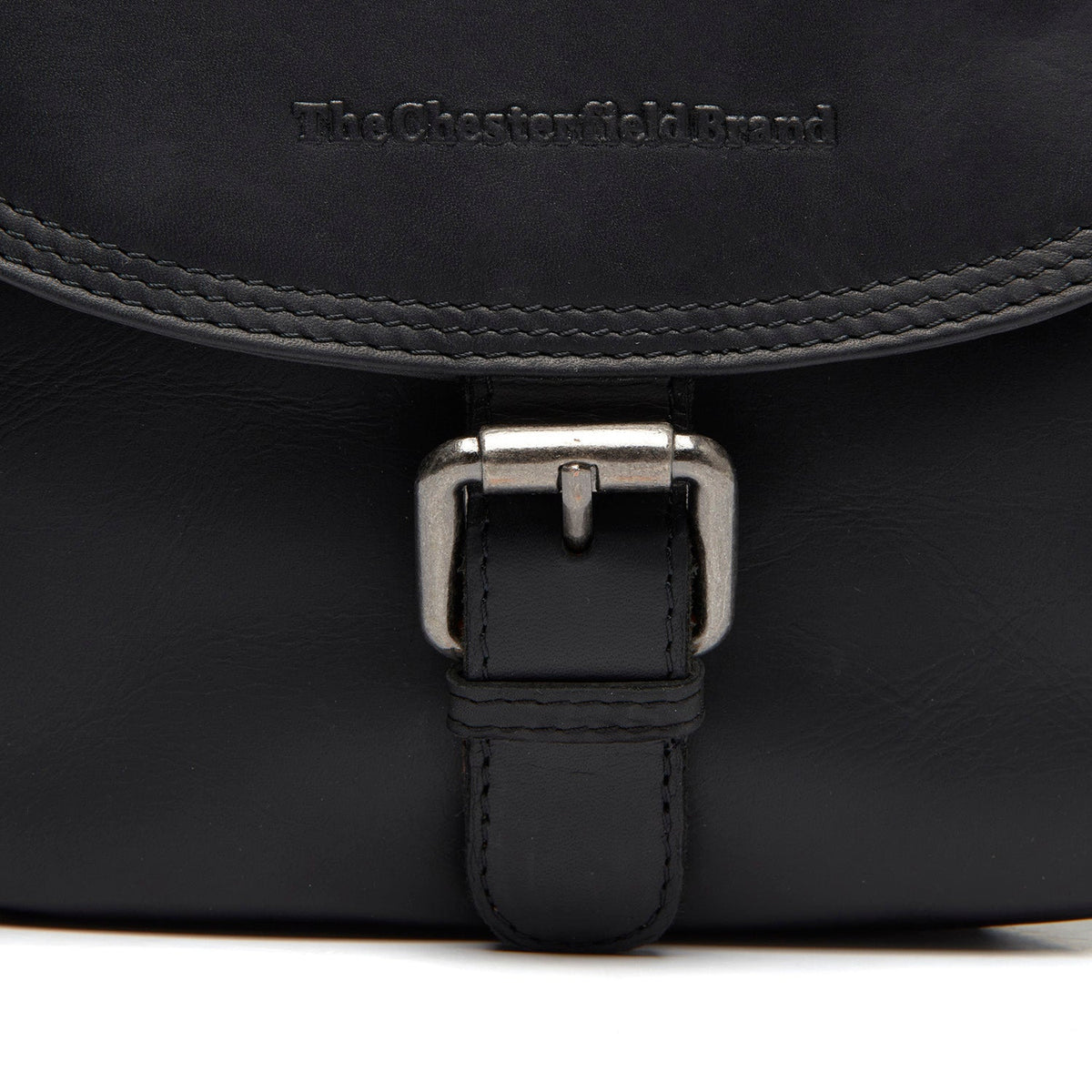 
Classic 100% Full-Grain leather Bag - Rear Perspective Showing Reinforced Leather Straps & Stitching