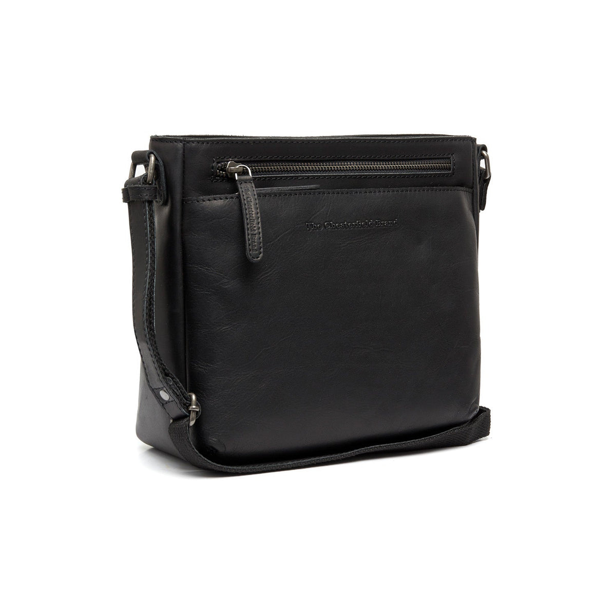 Mumbai Full-Grain Leather Crossbody Bag for Kvinner in Classic 100% Full-Grain Leather - Full Exterior Front Profile View | Buy Online