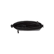 Mumbai Full-Grain Leather Crossbody Bag for Kvinner - Structured Side Profile Showing Gusset Depth &amp; Expansion Capacity