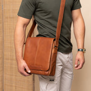 Raphael Full-Grain Leather Crossbody Bag for Herre – alternate product view 2