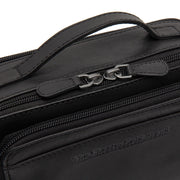 Solid Antique Brass Hardware &amp; Heavy-Duty Dual Zipper Detail on Rovon Full-Grain Leather Crossbody Bag for Kvinner