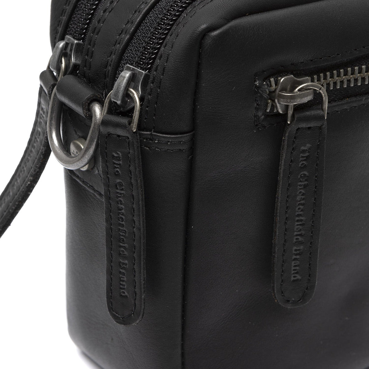 
Samui Full-Grain Leather Crossbody Bag - Structured Side Profile Showing Gusset Depth & Expansion Capacity