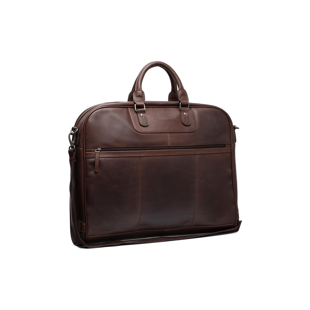 Leather Garment Bag Josh for Kvinner in Classic 100% Full-Grain Leather - Front Profile View &amp; Tailored Silhouette | Buy Online