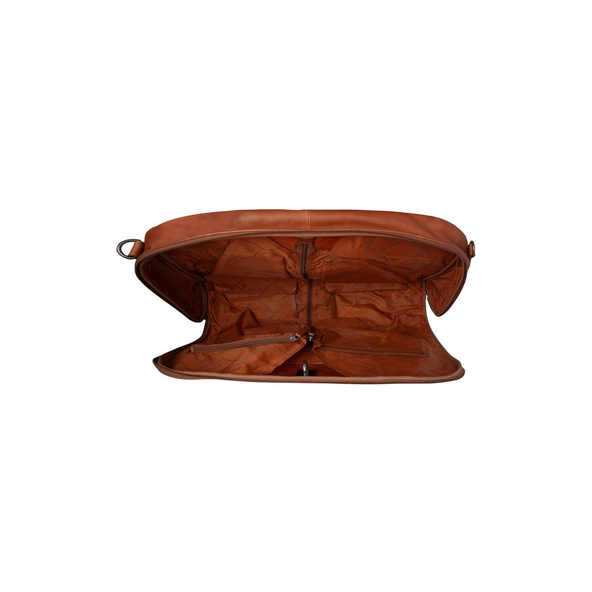 Cognac Leather Garment Bag Josh for Kvinner, detail view 3