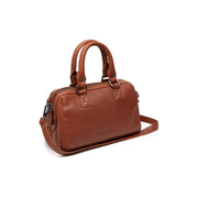 Tailored Rib Cuffs &amp; Hem Craftsmanship Construction Detail on Dalford Full-Grain Leather Handbag for Kvinner