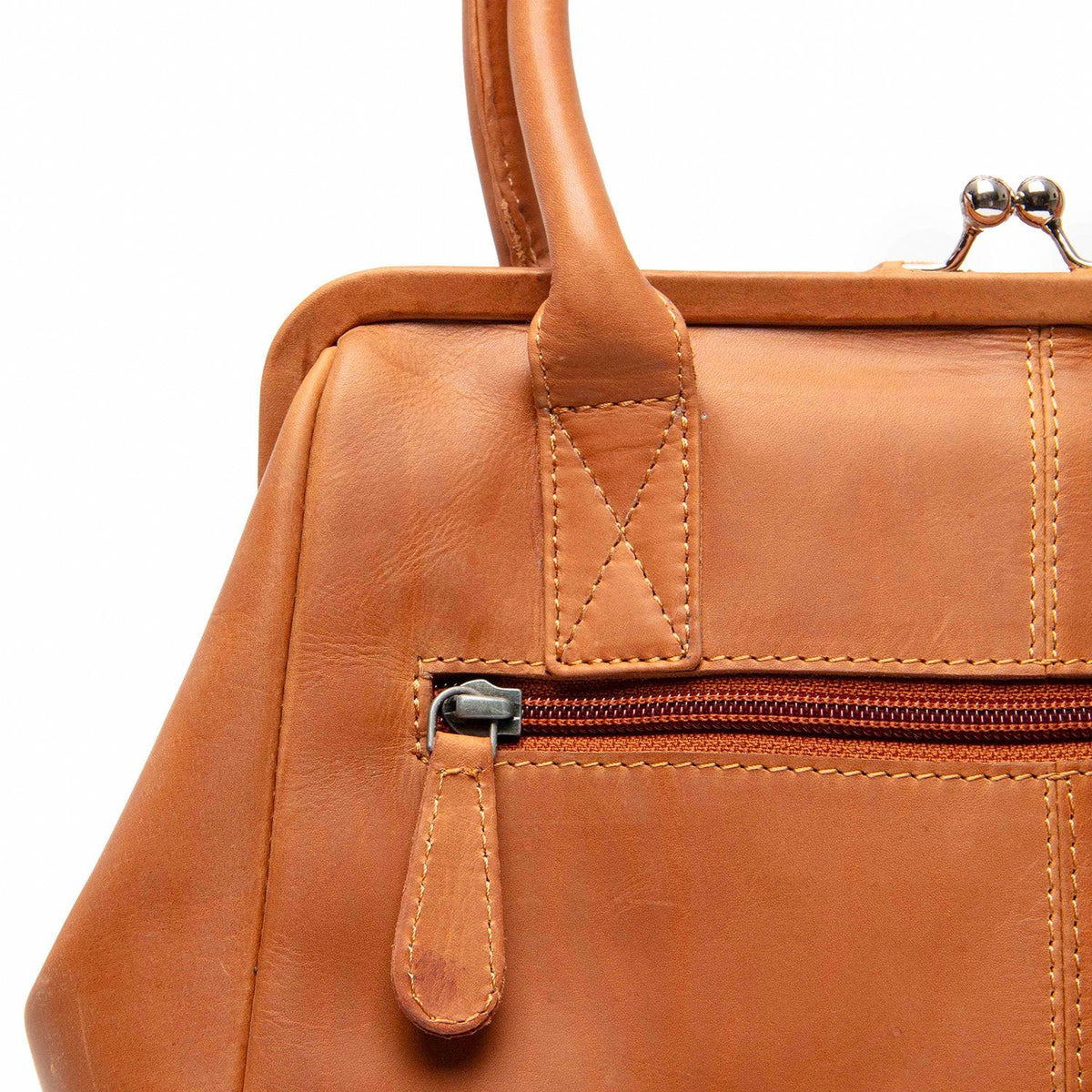 Dorin Full-Grain Leather Handbag for Kvinner – alternate product view 3