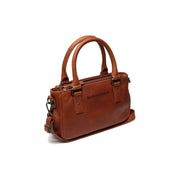 Tailored Rib Cuffs &amp; Hem Craftsmanship Construction Detail on Fenja Full-Grain Leather Handbag for Kvinner
