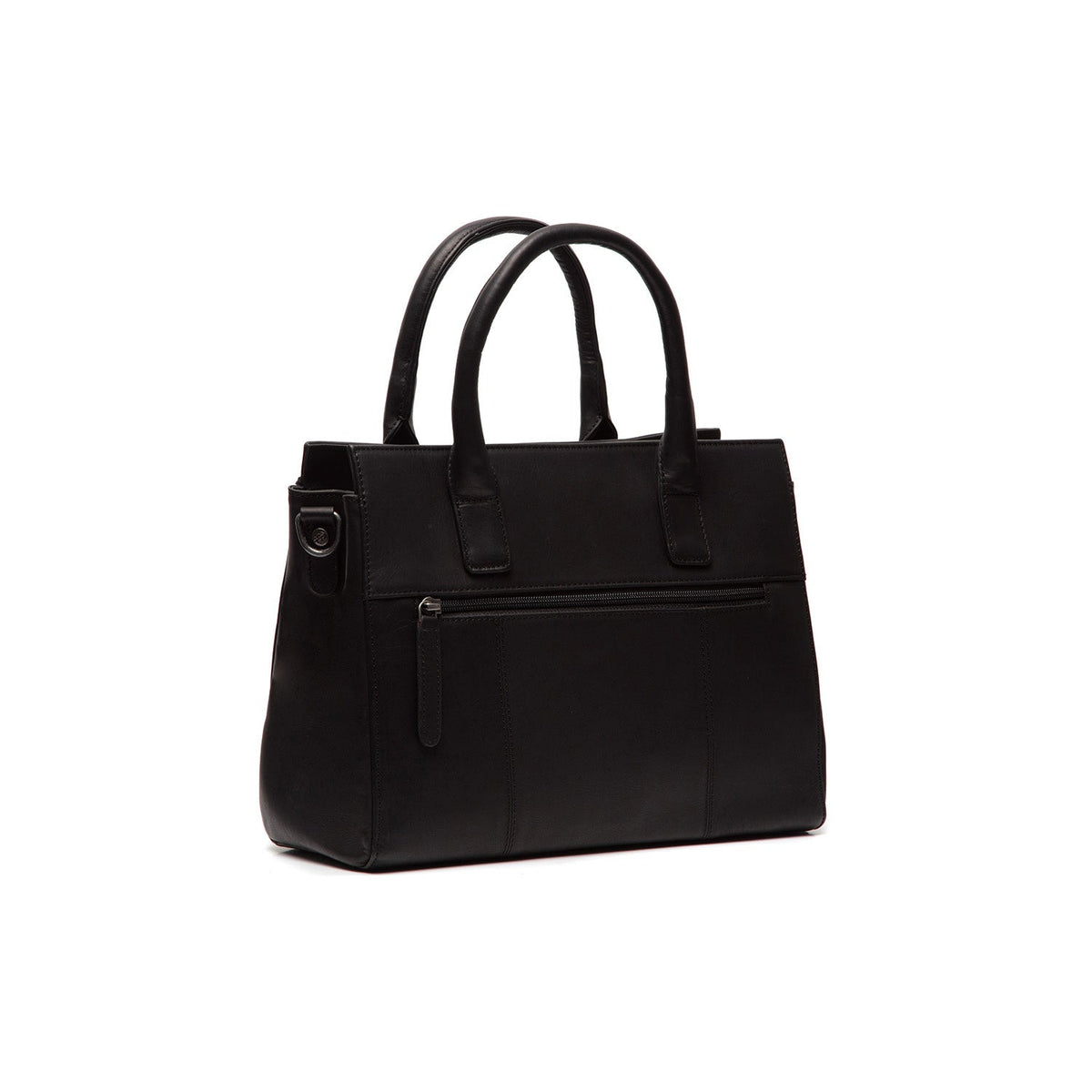 Tailored Rib Cuffs &amp; Hem Craftsmanship Construction Detail on Garda Full-Grain Leather Handbag for Kvinner