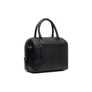 Styled Fit Perspective of Langton Full-Grain Leather Handbag for Kvinner on Model - Natural Daylight Drape