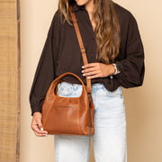 Lunera Full-Grain Leather Handbag for Kvinner – alternate product view 3