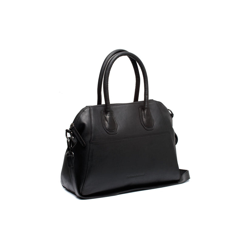 Marsala Full-Grain Leather Handbag for Kvinner