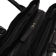 Passau Full-Grain Leather Handbag for Kvinner - Lateral Side Profile View Showing Sleeve Cut &amp; Athletic Taper Fit