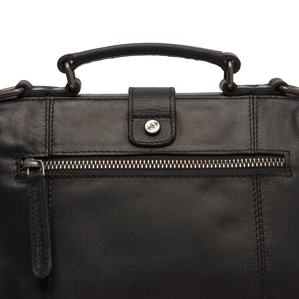 Rachael Full-Grain Leather Handbag for Kvinner - Lateral Side Profile View Showing Sleeve Cut &amp; Athletic Taper Fit