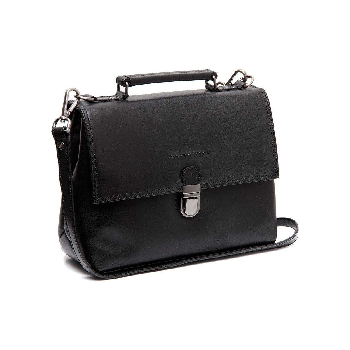 Renata Full-Grain Leather Handbag for Kvinner in Classic 100% Full-Grain Leather - Front Profile View &amp; Tailored Silhouette | Buy Online