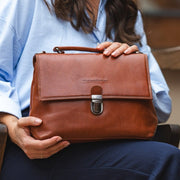 Renata Full-Grain Leather Handbag for Kvinner – alternate product view 2
