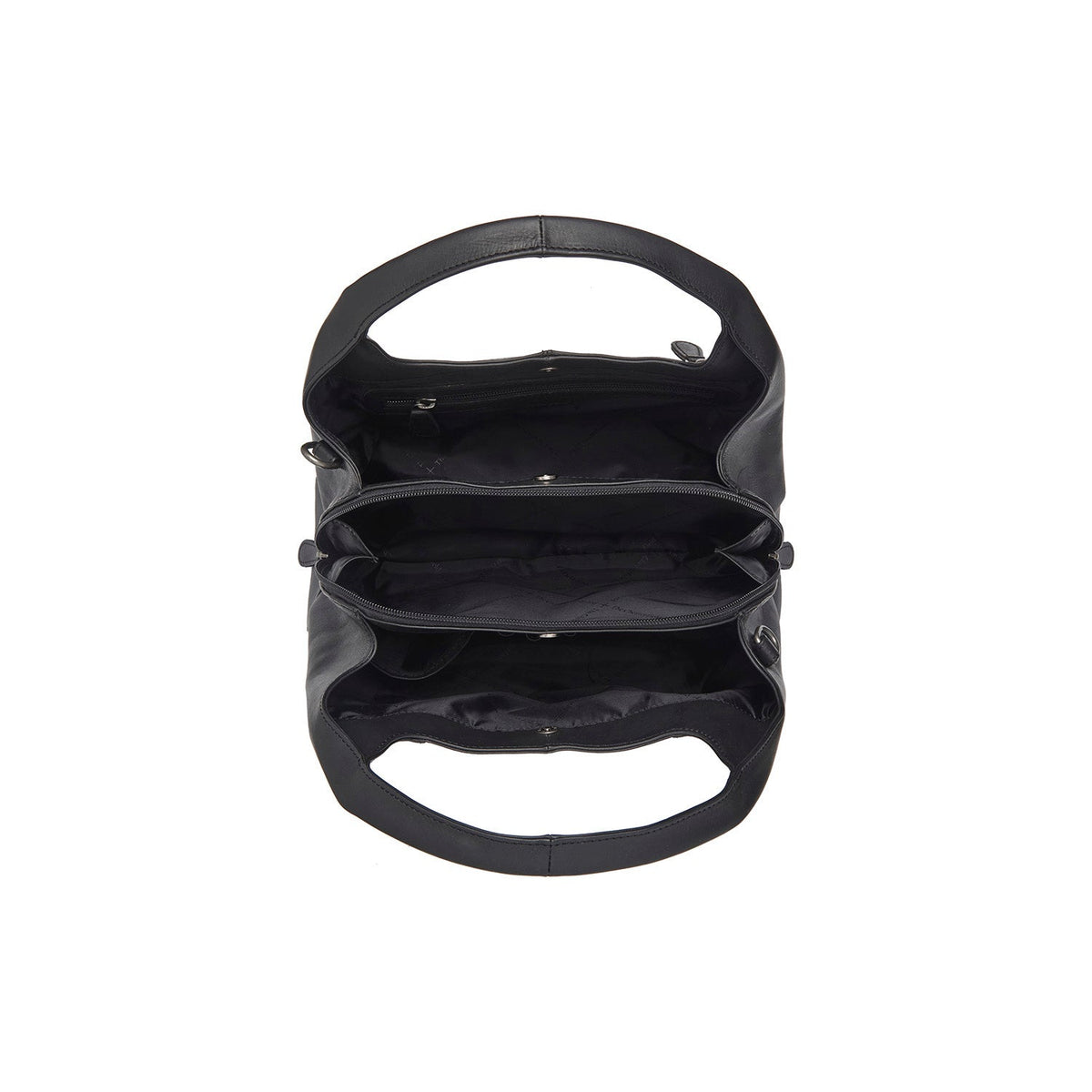 Tailored Rib Cuffs &amp; Hem Craftsmanship Construction Detail on Salina Full-Grain Leather Handbag for Kvinner
