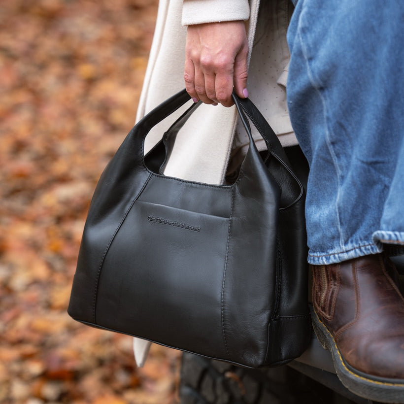 Salina Full-Grain Leather Handbag for Kvinner