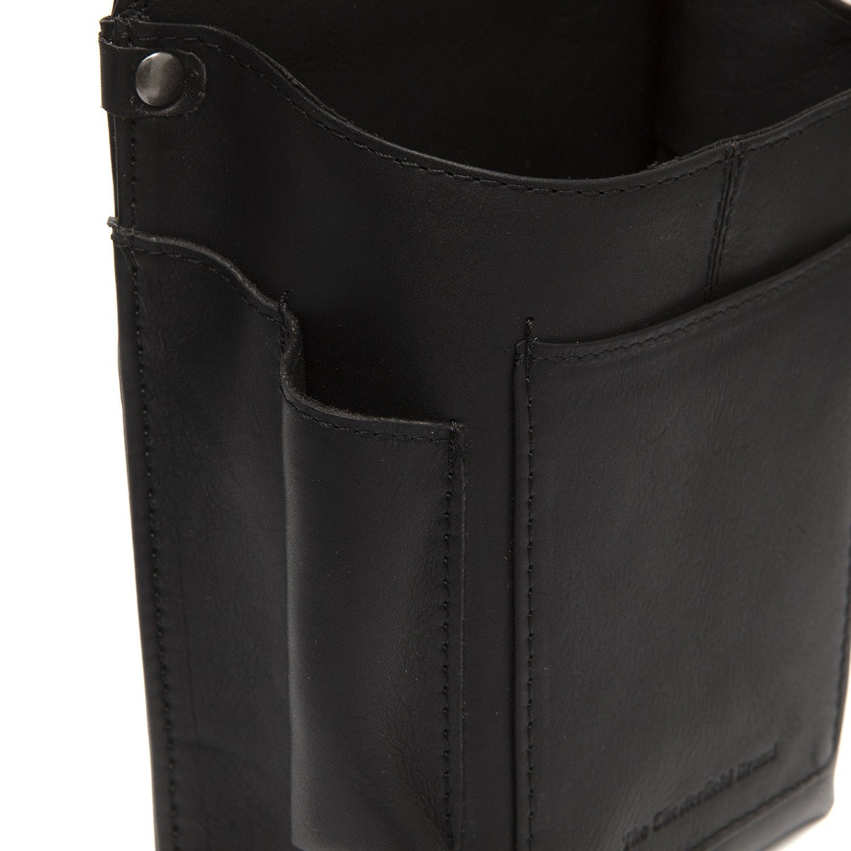 
Solid Antique Brass Hardware & Heavy-Duty Dual Zipper Detail on Taiwan Full-Grain Leather Waiter Wallet Holster