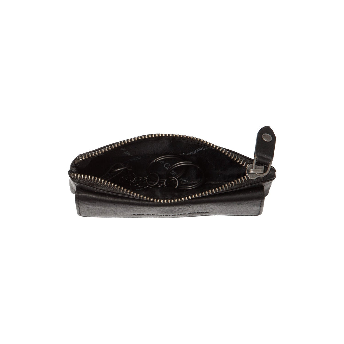 Violette Full-Grain Leather Key Case for Kvinner - Lateral Side Profile View Showing Sleeve Cut &amp; Athletic Taper Fit