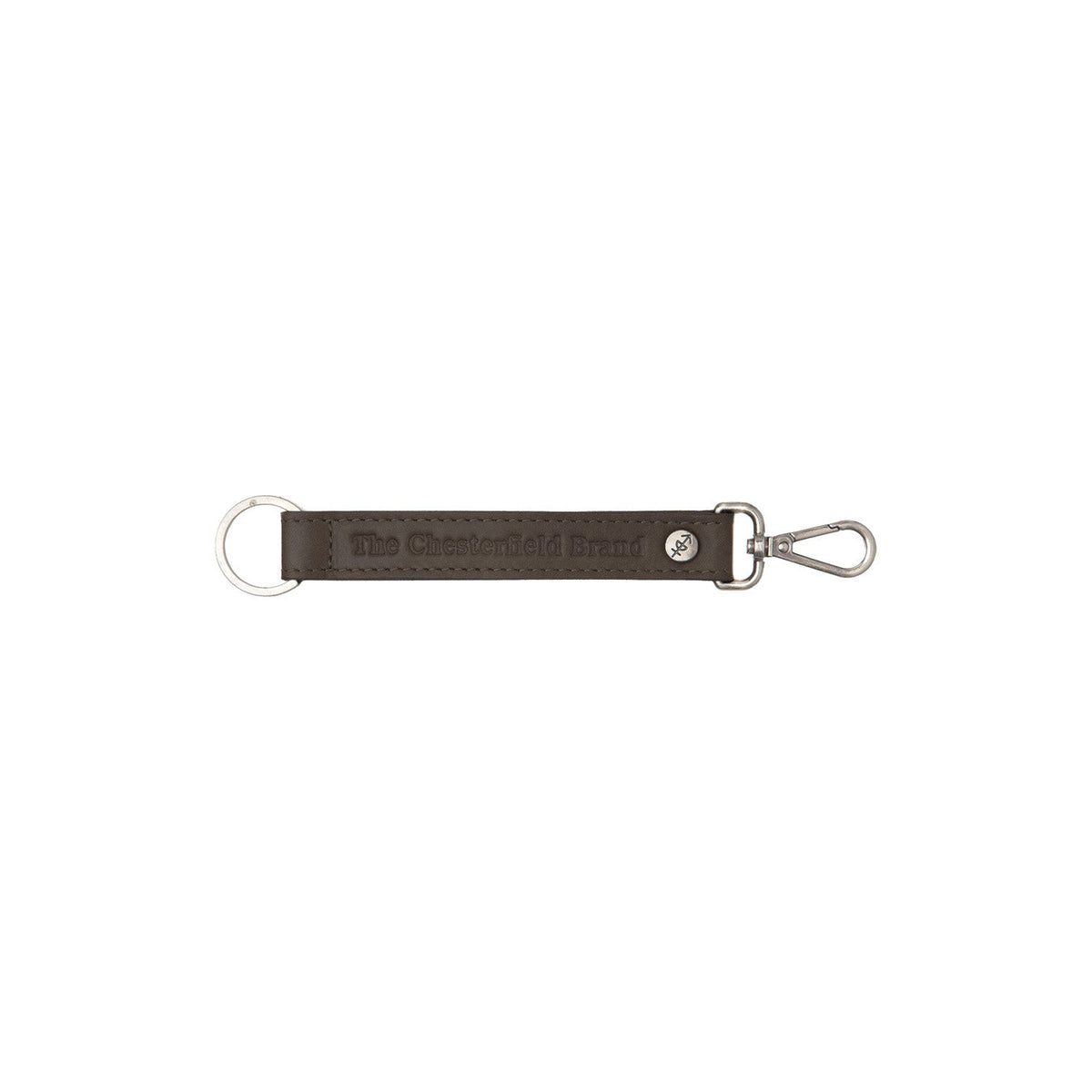 Leather Key Ring for Kvinner in Classic 100% Full-Grain Leather - Front Profile View &amp; Tailored Silhouette | Buy Online