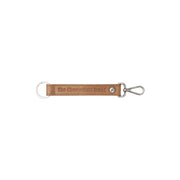 Leather Key Ring Cognac for Kvinner in Cognac 100% Full-Grain Leather - Front Profile View &amp; Tailored Silhouette | Buy Online