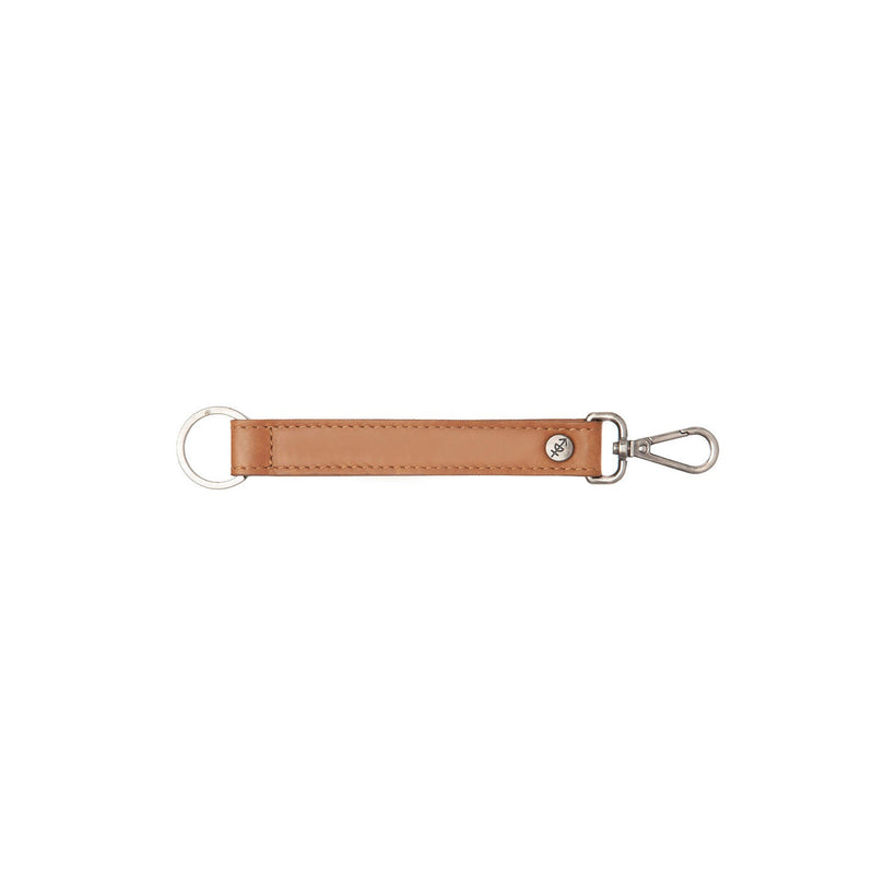 Leather Key Ring Cognac for Kvinner