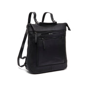 Caldero Full-Grain Leather Laptop Backpack for Kvinner in Classic 100% Full-Grain Leather - Full Exterior Front Profile View | Buy Online