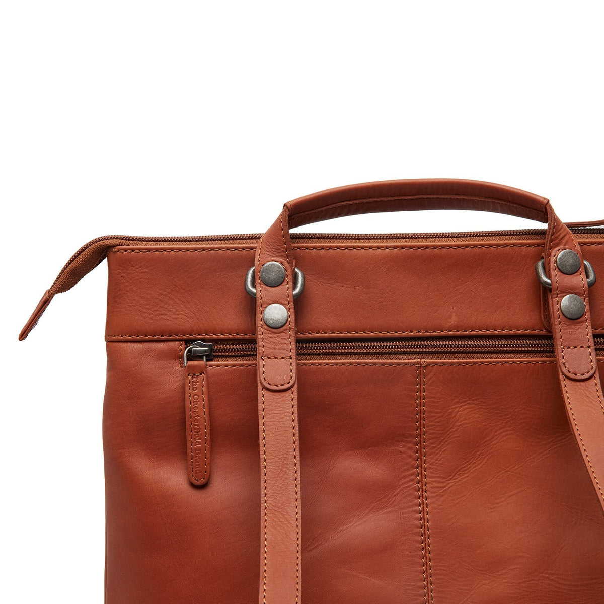 Caldero Full-Grain Leather Laptop Backpack for Kvinner – alternate product view 3