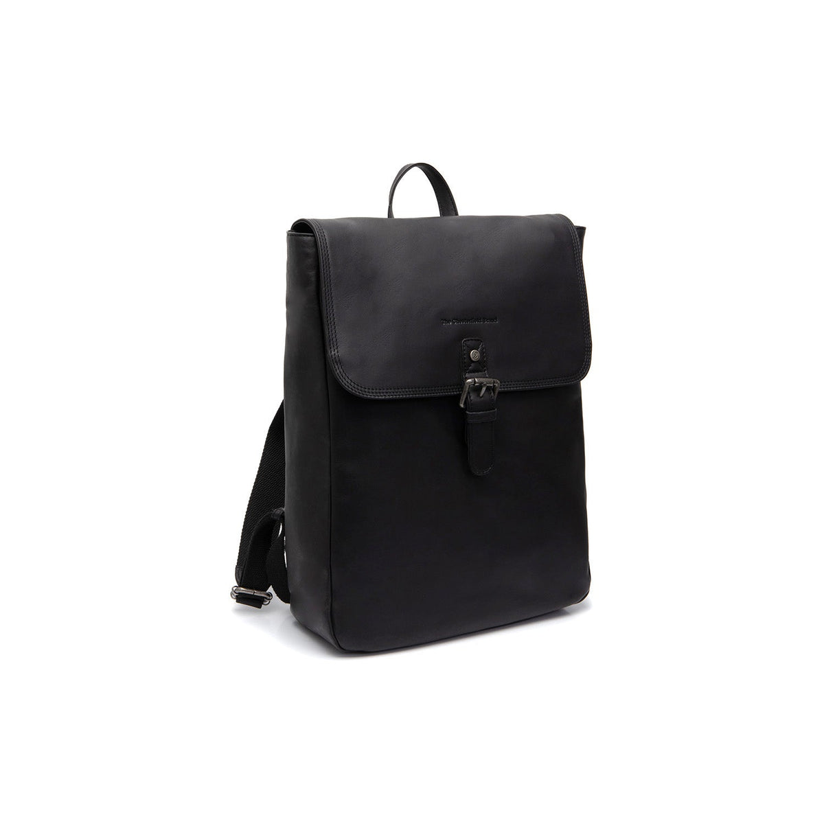 Farrow Full-Grain Leather Laptop Backpack for Kvinner in Classic 100% Full-Grain Leather - Full Exterior Front Profile View | Buy Online