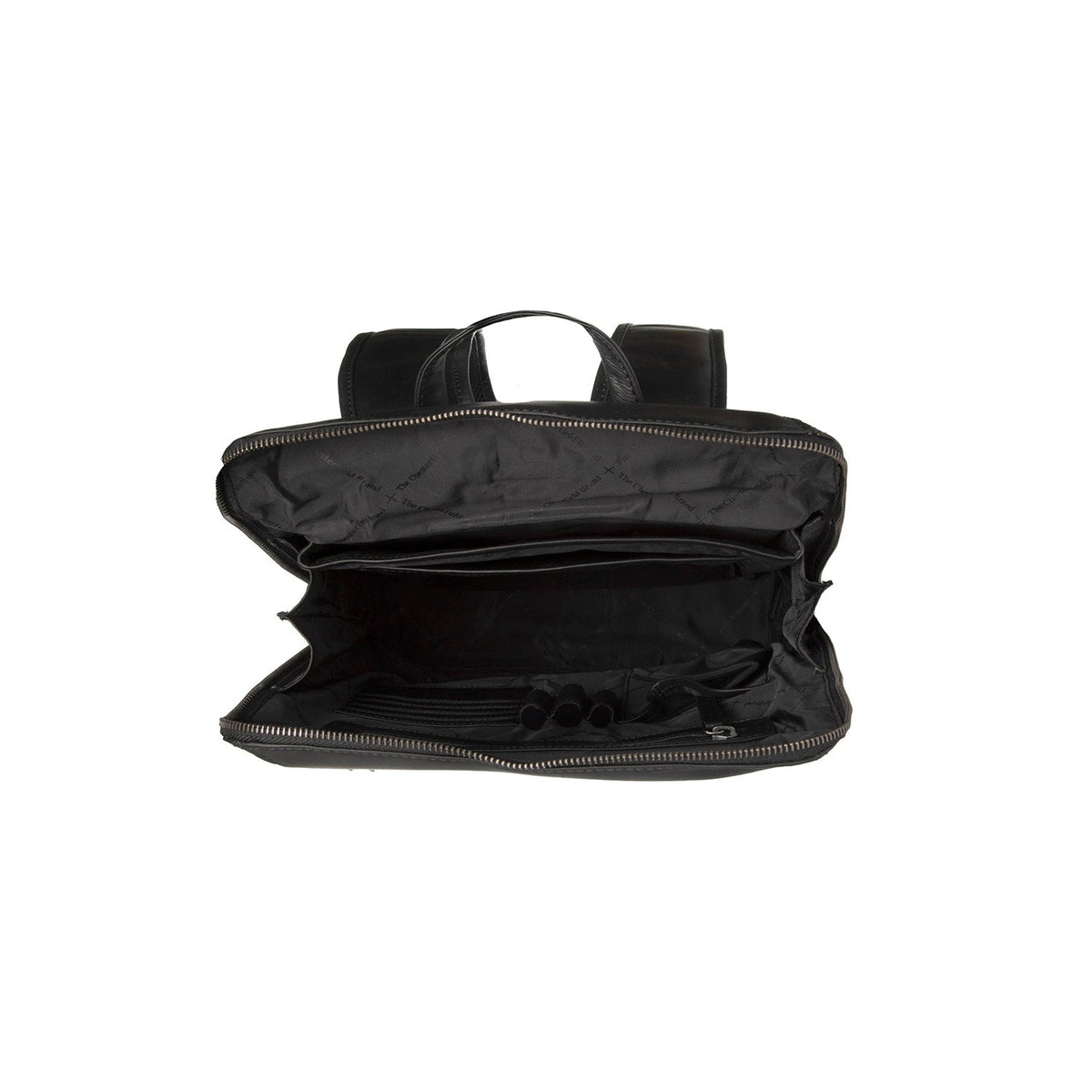 Solid Antique Brass Hardware &amp; Heavy-Duty Dual Zipper Detail on Filmore Full-Grain Leather Laptop Backpack for Kvinner