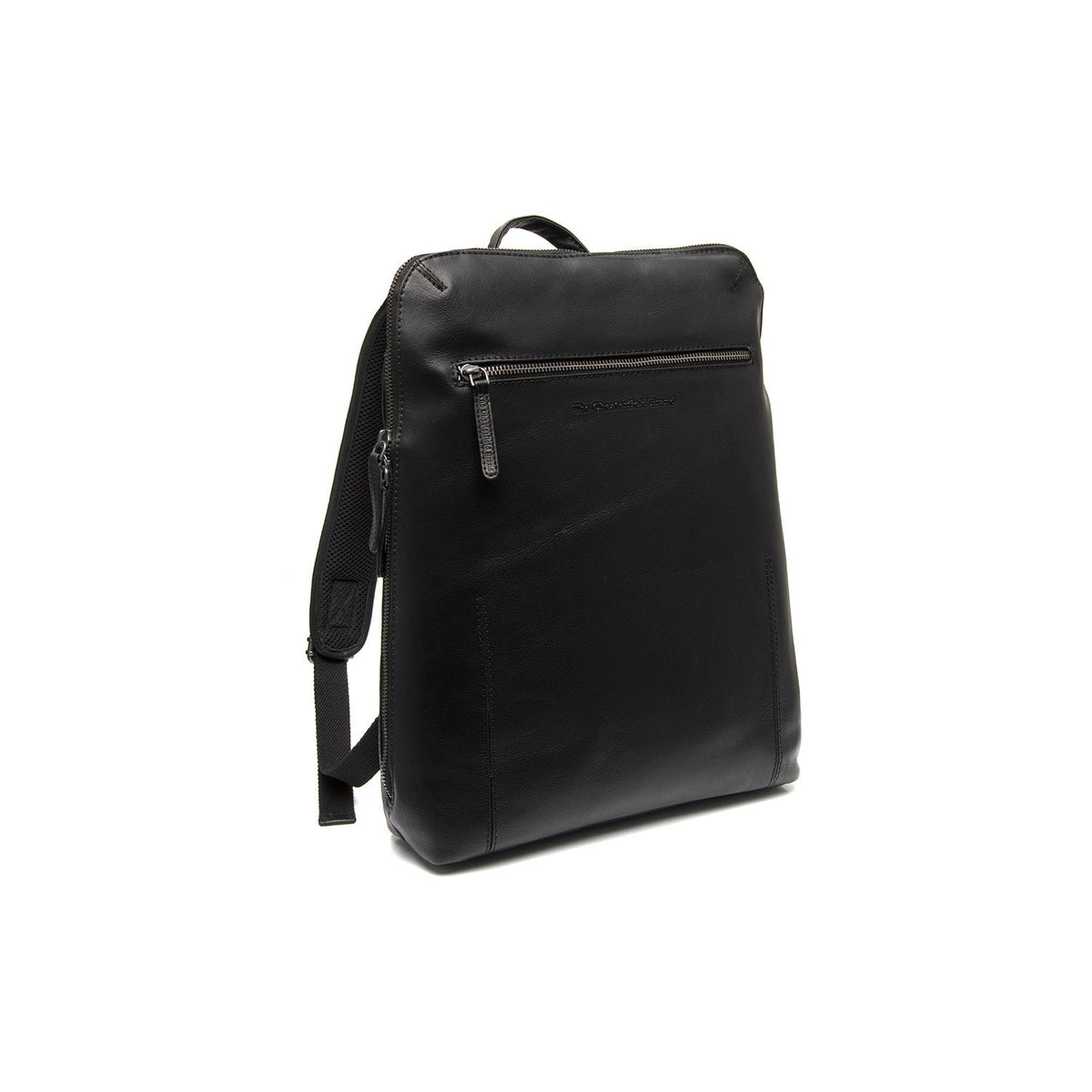 Filmore Full-Grain Leather Laptop Backpack for Kvinner in Classic 100% Full-Grain Leather - Full Exterior Front Profile View | Buy Online