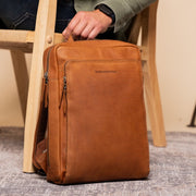 Jasper Full-Grain Leather Laptop Backpack for Kvinner – alternate product view 2