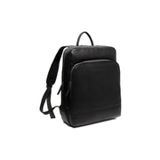 Nicola Full-Grain Leather Laptop Backpack for Kvinner in Classic 100% Full-Grain Leather - Full Exterior Front Profile View | Buy Online