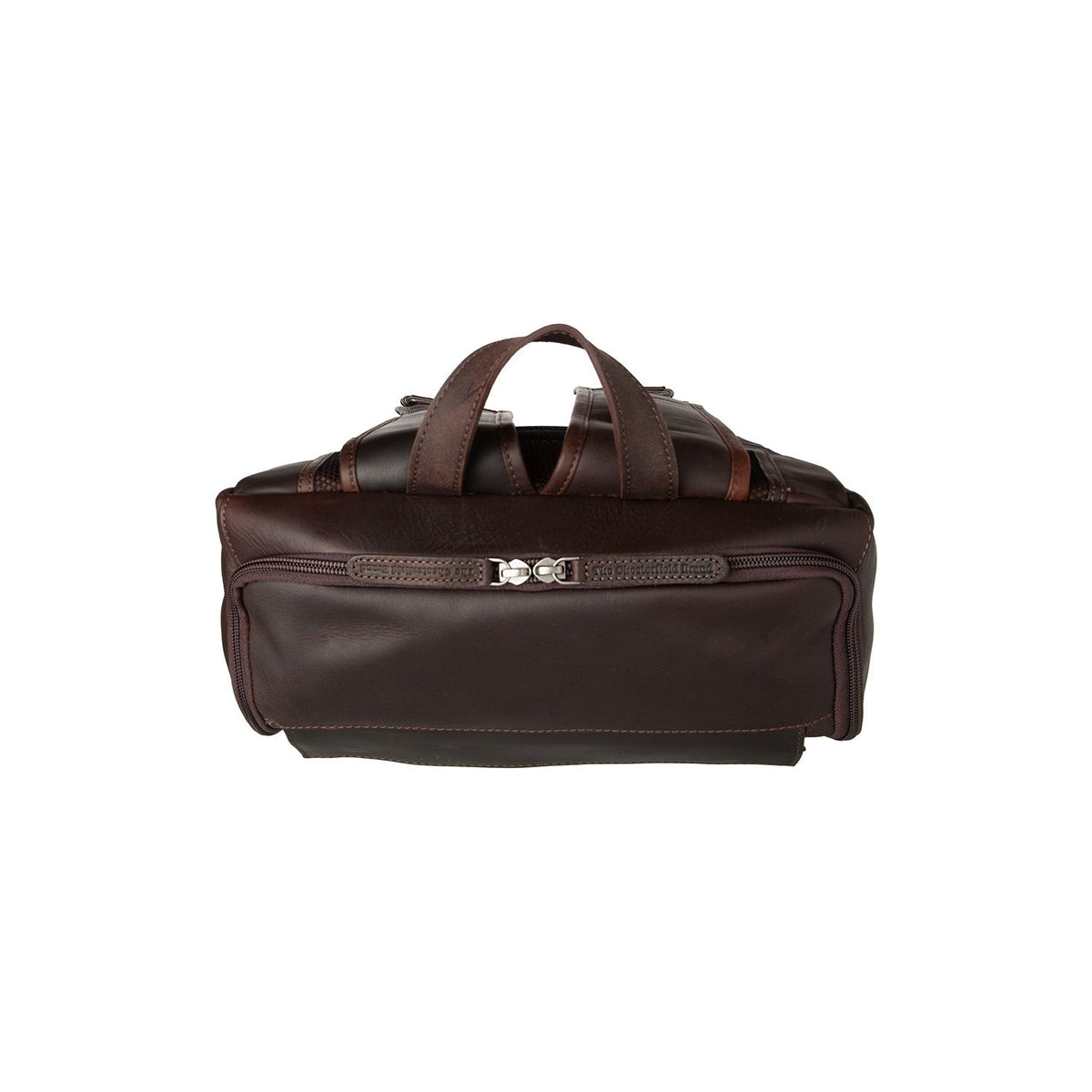 Rich Full-Grain Leather Laptop Backpack for Herre – alternate product view 3