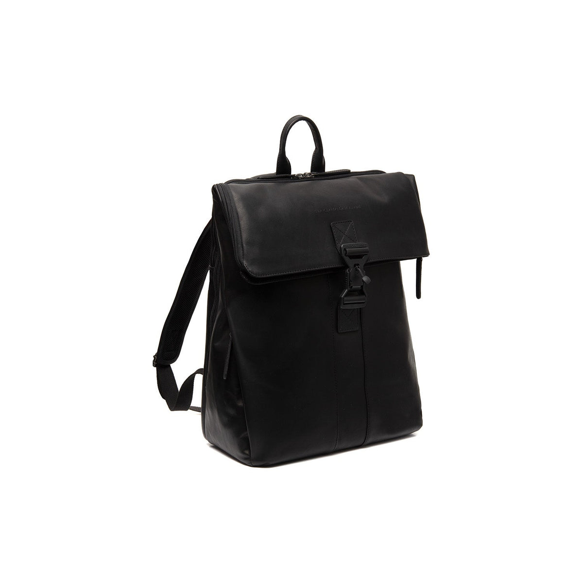 Savona Full-Grain Leather Laptop Backpack for Kvinner in Classic 100% Full-Grain Leather - Full Exterior Front Profile View | Buy Online