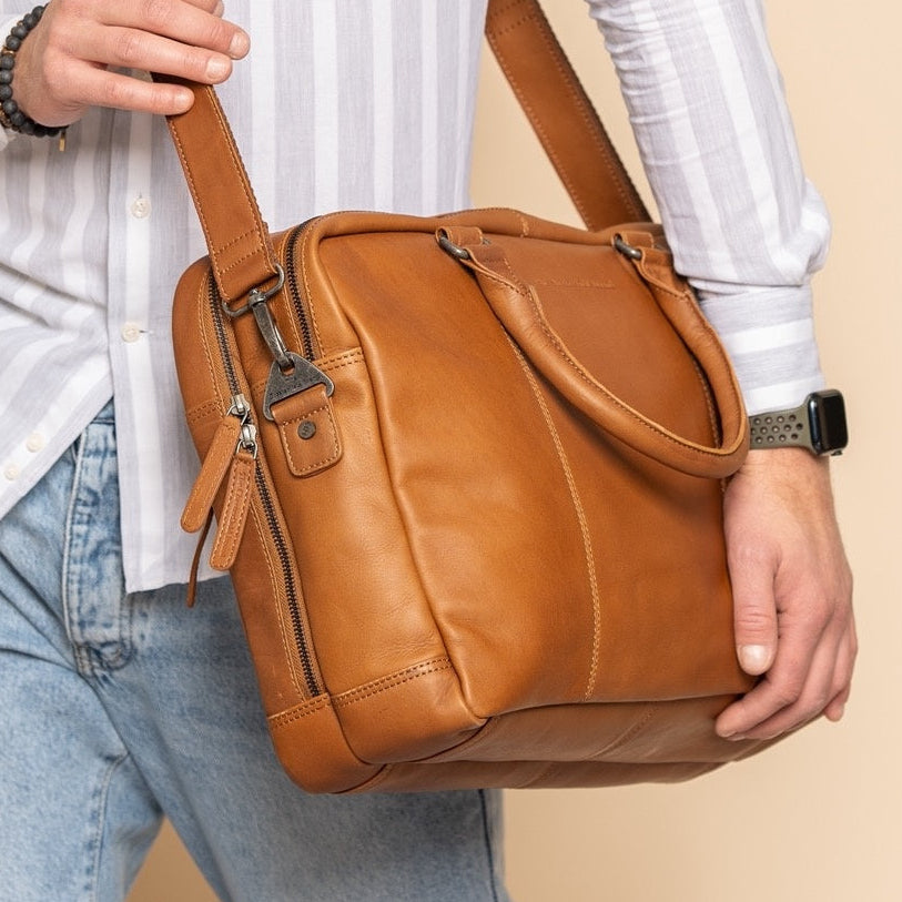 
Boston Full-Grain Leather Laptop Bag – alternate product view 2